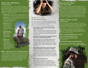 Military suicide pamphlet