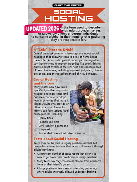 Just the Facts Rack Card: Social Hosting