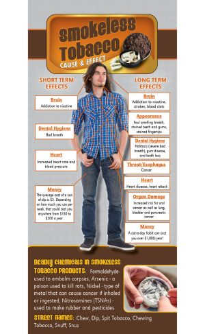 Cause & Effect Rack Card: Smokeless Tobacco