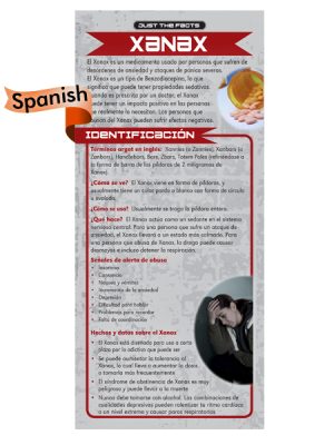 spanish xanax rack card