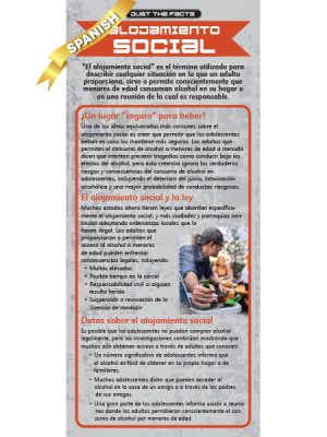 *SPANISH* Just the Facts Rack Card: Social Hosting