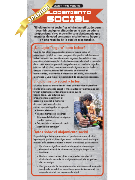 *SPANISH* Just the Facts Rack Card: Social Hosting