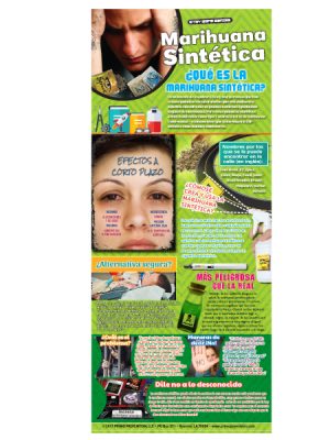 *SPANISH* Synthetic Marijuana Retractable Banner w/Stand