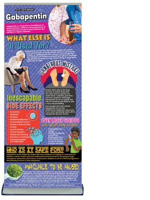 Gabapentin retractable banner package
