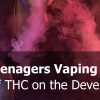 Teenager Vaping Marijuana
