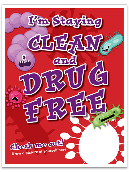I'm Staying Clean and Drug Free Activity Sheet