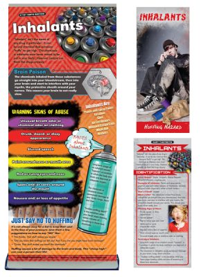 Inhalants Prevention Retractable Banner, Pamphlet & Rack Card Package