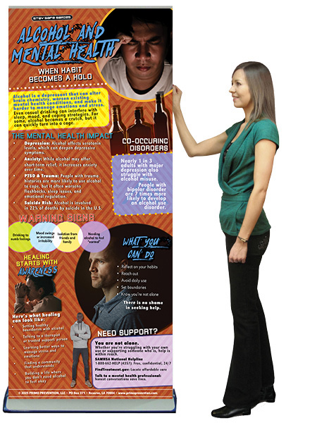 Alcohol & Mental Health Retractable Banner