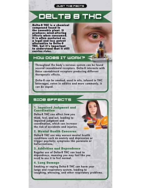 Just the Facts Rack Card:  Delta 8 THC