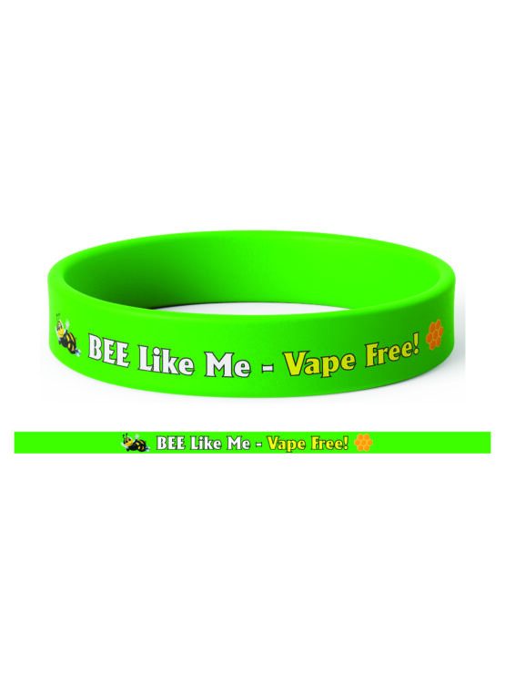 Wristband- BEE Like Me Vape Free