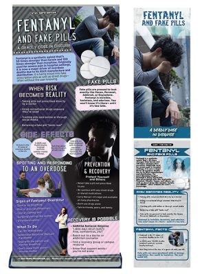 Fentanyl & Fake Pills Retractable Banner Package
