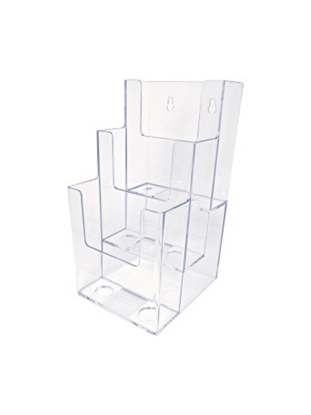 3 Slot Acrylic Brochure/Rack Card Holder
