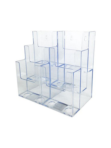 6 Slot Acrylic Brochure/Rack Card Holder