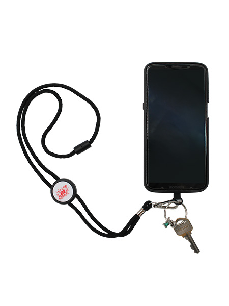 Be Your Own Hero. Live Drug-Free! Tap Phone Holder Lanyard