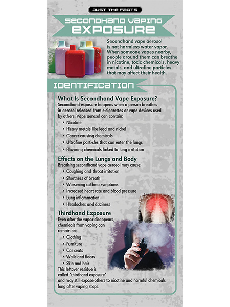 Just the Facts Rack Card: Secondhand Vaping Exposure