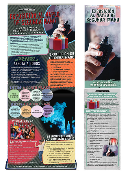 SPANISH Secondhand Vaping Exposure Retractable Banner Package