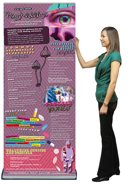 Psychedelics Retractable Banner w/Stand